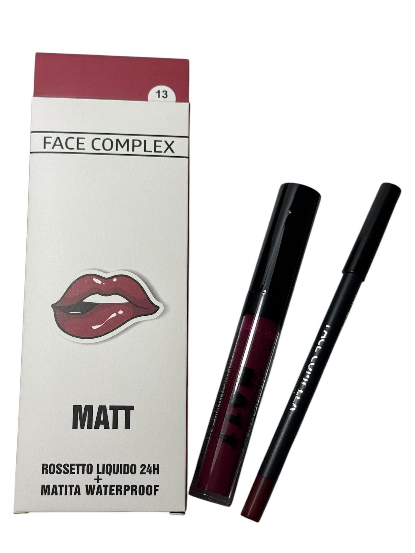 SET ROSSETTO LIQUIDO + MATITA LABBRA 13
