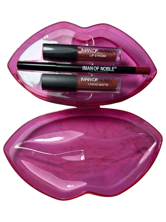 BOX LABBRA TINTA MATTE + LIP GLITTERATO + MATITA