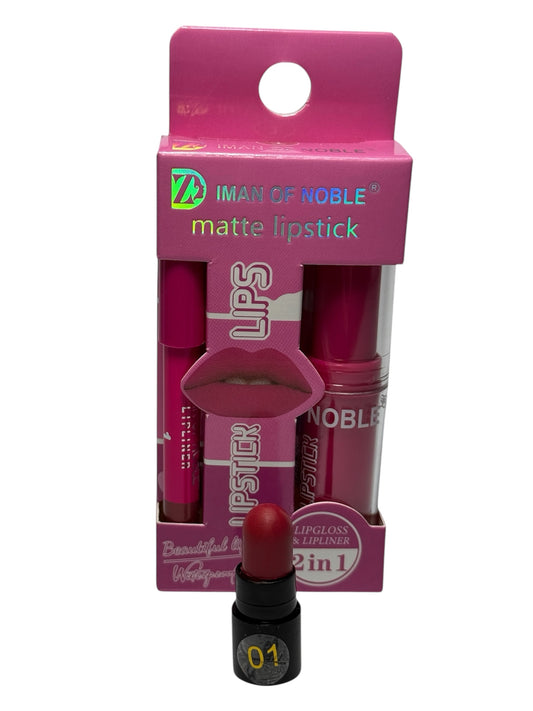 SET LIPSTICK MATTE + MATITA LABBRA n°1