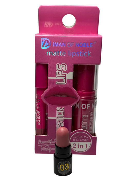 SET LIPSTICK MATTE + MATITA LABBRA n°3