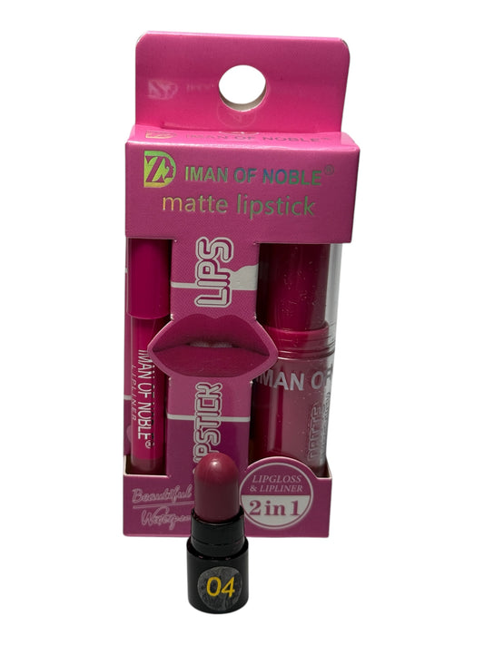 SET LIPSTICK MATTE + MATITA LABBRA n°4
