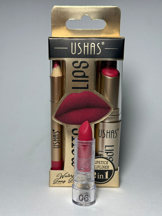 SET 2 IN 1 ROSSETTO MATTE - MATITA LABBRA n°6