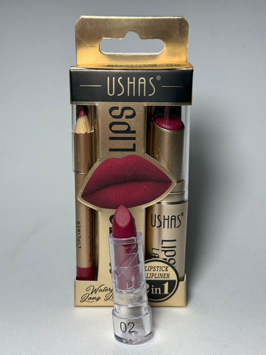 SET 2 IN 1 ROSSETTO MATTE - MATITA LABBRA n°2