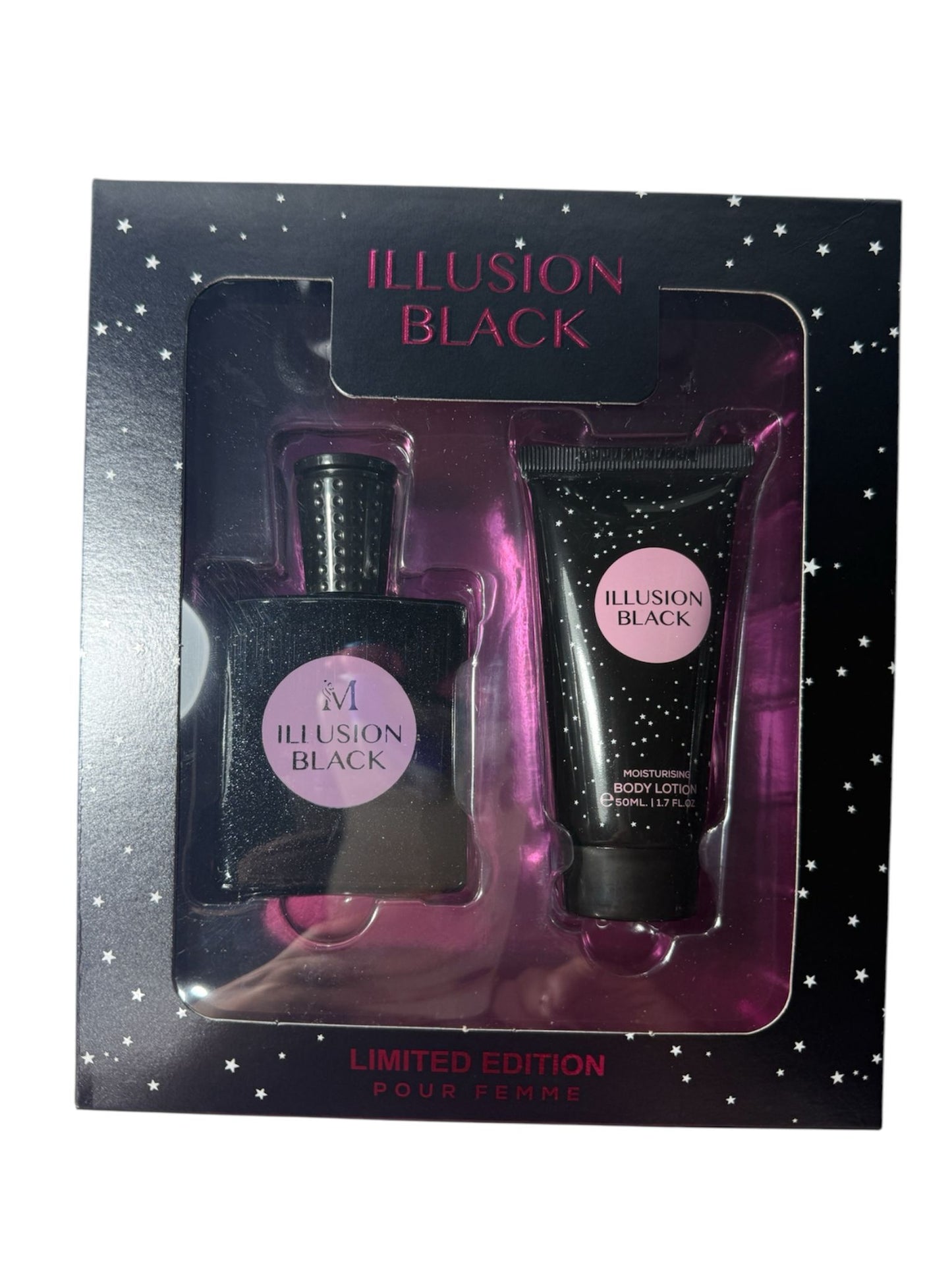SET ILLUSION BLACK PROFUMO+ CREMA CORPO