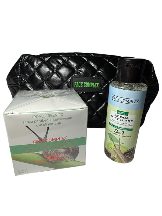 BOX BEAUTY CON CREMA E ACQUA MICELLARE BAVA DI LUMACA